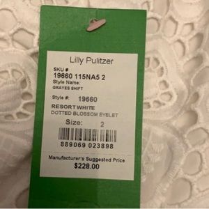 Lilly Pulitzer Grayes Shift Eyelet Summer Dress